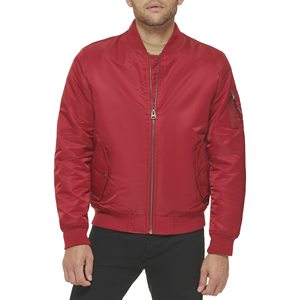 Veste bomber varsity pour homme, imperméable et coupe-vent, avec logo personnalisé brodé, en tissu de soie et satin, très vendue - Product Image 1