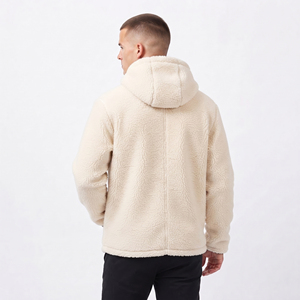 Men's Hooded <b>Fleece</b> <b>Jacket</b> With Embroidered <b>Thick</b> Sherpa Lining Winter Hoodie Winter Wear Heavyweight Polar <b>Fleece</b> <b>Jackets</b> Mens - Product Image 4