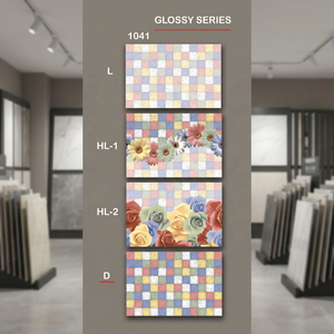 Premium 3D Inkjet Textured Pink Bathroom Kitchen Glossy Glazed Ceramic Digital <b>Wall</b> Tiles 200x300mm Price - Product Image 6