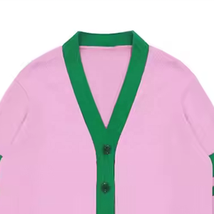 Concevez vos propres pulls à col en V de haute qualité pour les sororités, les fraternités, les écoles, les collèges, les universités, avec logos, cardigans tricotés - Product Image 2
