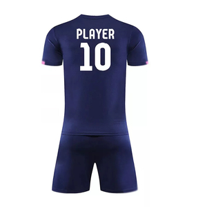 ชุดยูนิฟอร์มฟุตบอลสำเร็จรูปสำหรับผู้ใหญ่ พิมพ์ลายด้วยความร้อน ระบายอากาศได้ดี แห้งเร็ว ผลิตจากโพลีเอสเตอร์ 100% สำหรับกีฬาฟุตบอล - Product Image 2