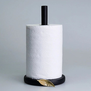 Handcrafted White Orchid Paper Towel <b>Holder</b> Elegant Nickel-Plated Stainless Steel Floral <b>Tissue</b> Stand For Modern <b>Kitchen</b> Decor - Product Image 4