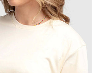 เสื้อยืดโอเวอร์ไซส์ลำลองสำหรับผู้หญิง ผ้าคอตตอนหนา 100% ระบายอากาศได้ดี ไซส์พลัส ใส่สบาย คุณภาพดี ราคาถูก พร้อมรับผลิตแบบ OEM - Product Image 2