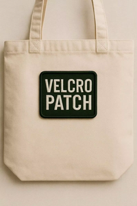 Patch en velcro rectangulaire brodé en feutre non tissé à coudre, double face - Product Image 6