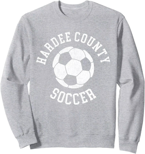 Sudadera de Cuello Redondo Hardee County Soccer para Hombre, Corte Regular, Tejido de Punto, Informal, Color Gris Otoñal - Product Image 3