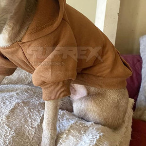 Sweat à capuche pour chien élégant, simple, de haute qualité, doux, chaud, respirant, en coton et polyester, vêtement d'hiver 2026 - Product Image 3