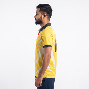 Custom Logo Cricket Team Jersey Manufacturer Men's Cricket Jersey Breathable Polyester Jersey Men's Cricket Jersey Sublimation - Product Image 3