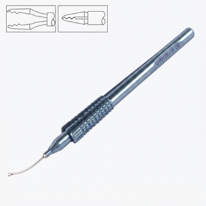 Instruments microchirurgicaux ophtalmiques OPTITECH HEALTHCARE, ciseaux pour IOL 18g - 20 mm, manche courbé - lames aiguisées - certifiés CE - médicaux - Product Image 5