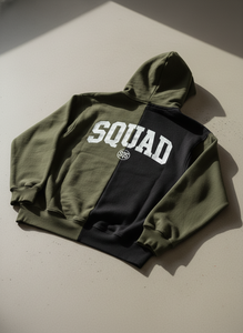 Sudadera Premium Bicolor Negra y Verde Oliva - Prenda Urbana Personalizada de Alta Calidad - Product Image 2