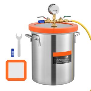Camera di Degassaggio Sottovuoto Aggiornata da 3 Galloni con Coperchio in Vetro Temperato, Recipiente a Pressione in Acciaio Inossidabile 304 con Stabilizzazione Woo - Product Image 5
