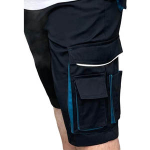 Shorts de travail cargo pour hommes, multi-poches, vêtements de travail durables et sécuritaires, ceinture élastique confortable - Product Image 4