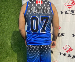 Maillot de basket-ball personnalisable OEM 100% polyester, respirant, séchage rapide, sans manches, ensemble uniforme d'entraînement d'hiver pour hommes, nouveauté - Product Image 5