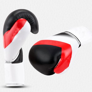 Gants de boxe en cuir 16oz pour entraînement de kickboxing, sac de frappe et sparring, arts martiaux, logo personnalisé - Product Image 4