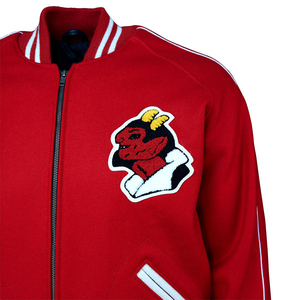 Chaqueta Varsity para Hombre OEM, Estilo Vintage, Ropa de Invierno, Logotipo Bordado Personalizado, Chaqueta Bomber de Béisbol de Cuero - Product Image 5