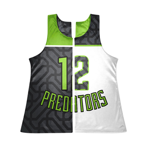 SINEWY SPORTS Camisetas de Lacrosse para Mujer, con Apliques Frontales Personalizados, de Secado Rápido, sin Mangas, Estilo Racerback, para Práctica, de Poliéster/Nailon, Color Sólido - Product Image 4