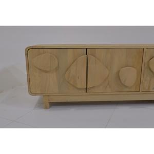 Modern Scandinavian Solid Mango Wood <b>TV</b> <b>Stand</b> with Storage for Living Room Furniture - Product Image 3