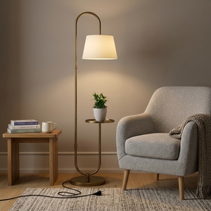 Lámpara de Pie Minimalista de Hierro con Pantalla, Diseño Industrial Moderno, Hecha a Mano, Decoración para Cumpleaños, Bodas, Hogar, Sala de Estar, Dormitorio, Oficina - Product Image 3