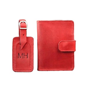 กระเป๋าใส่หนังสือเดินทางสองใบหนังแท้กันน้ำสำหรับ PTH-0040B พลเมืองสองคน - Product Image 1