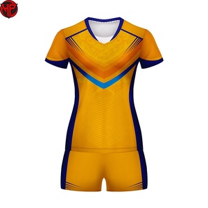 Ensemble de volley-ball pour femmes de haute qualité avec impression de logo personnalisé, vêtements de sport d'extérieur, y compris uniforme de volley-ball en polyester - Product Image 1