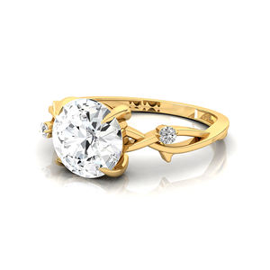 Anillo de Compromiso con Diamante Cultivado en Laboratorio con Corte VVS Certificado por IGI, Joyería de Lujo Única y Personalizada, Oro de 14K, Anillo de Bodas Exclusivo de 2 Quilates - Product Image 5