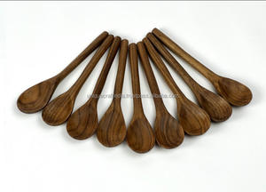Ensemble cuillère fourchette en bois de bambou solide fabriqué à la main divers modèles pour servir la cuisine mariages-meilleur produit de qualité - Product Image 3