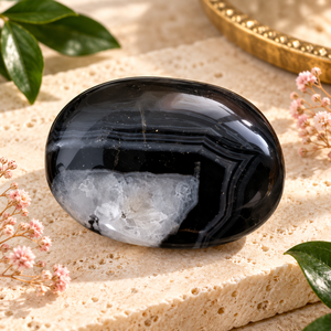 Cabujón Ovalado de Ágata Negra Natural con Rayas, Piedra Preciosa Pulida Suelta para la Fabricación de Joyas, Anillos y Colgantes - Product Image 5