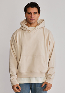 Nouveaux sweats à capuche tendance pour hommes en coton et polyester, style décontracté unique, basiques en mélange de coton, sweats à capuche pour hommes à épaules tombantes - Product Image 3