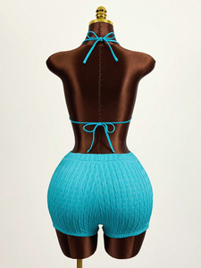 ชุดบิกินี่ผู้หญิงคุณภาพสูงแบบสองชิ้น ดีไซน์ใหม่ เรียบง่าย เซ็กซี่ ชุดว่ายน้ำบิกินี่แบบเรียบ ชุดบิกินี่สองชิ้น ราคาถูก รับผลิตแบบ OEM - Product Image 4