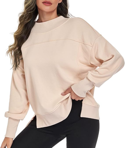 เสื้อสเวตเชิ้ตคอกลมโอเวอร์ไซส์แฟชั่นใหม่ปี 2026 ผ้าฝ้าย 100% สไตล์สตรีทแวร์สำหรับผู้หญิง ราคาถูก มีสินค้าพร้อมส่ง - Product Image 6