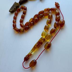 Cuentas de Oración Islámicas Hechas a Mano, Regalo Musulmán para el Eid, Tasbih con Tema de Búho y Ángel de Resina, Uttar Pradesh - Product Image 2