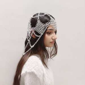 Coiffe en maille d'aluminium : Bijou médiéval pour festival Renaissance - Product Image 4