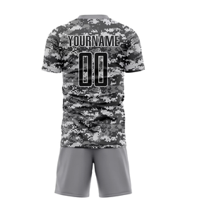 High Performance Soccer Ball Uniform Breathable Football Jersey Shorts Set Heat-Transfer Printing 100% Polyester for Practice - Product Image 2