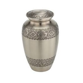 Jarrón de Mesa Moderno de Aluminio Estilo Art Deco, Hecho a Mano, Ecológico, para Cenizas de Cremación de Adultos, 3-4L de Gran Capacidad, Impresión Personalizada - Product Image 2