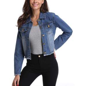 Trendy Design Women's Knitted <b>Denim</b> <b>Jacket</b> for Winter Streetwear High Quality Breathable Button Front <b>with</b> Detachable Hat - Product Image 1