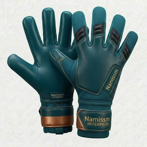 High Quality PU Rubber Leather Breathable Goalkeeper Gloves for Sports Best in Category for Children Offered at Wholesale Prices - Product Image 4