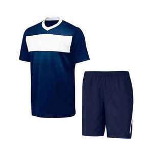Uniforme de Tenis Azul Personalizado para Hombre, Jersey de Bádminton de Secado Rápido con Cuello Redondo, Camiseta de Entrenamiento Transpirable con Pantalones Cortos, Conjunto Deportivo - Product Image 3