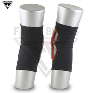 Manchons de protection pour les coudes, couleur noir et rouge, haute résistance, avec rembourrage renforcé, pour équipement sportif, boxe, MMA. - Product Image 2