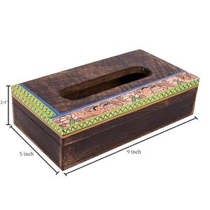 Handmade Luxury Wooden Tissue Box & Napkin Holder with European Design Decorative Lid for Bedroom Home Hotel & Restaurant Use - Product Image 2
