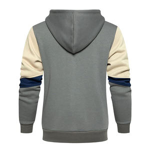 Sudaderas con capucha de algodón 100% con cremallera para hombre, tallas grandes y altas, estilo urbano holgado, informales, con capucha, de moda. - Product Image 2