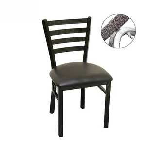 Heavy Duty Industrial Dining Chair Wood Seat Metal Frame Vintage Cafe Bistro Chair Commercial Restaurant <b>Seating</b> Furniture Pot - Product Image 6