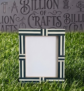Premium <b>Black</b> Bone Resin <b>Photo</b> <b>Frame</b> Handmade Modern Tabletop Decor - Product Image 3