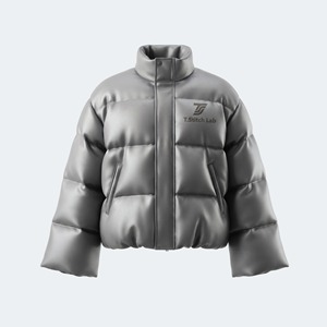 Chaqueta Acolchada para Mujer, Cuello Alto, Cierre Completo con Cremallera, Color Sólido, Último Modelo, Venta Caliente, Alta Calidad, Precio al por Mayor, MOQ Bajo - Product Image 2