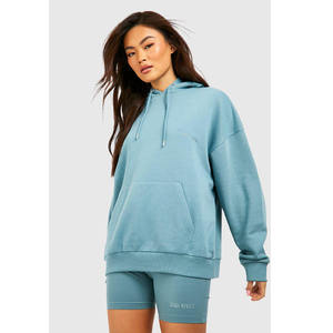 Sudaderas con capucha de punto para mujer, sudadera de invierno con estampado personalizado y logotipo frontal, precio al por mayor - Product Image 1