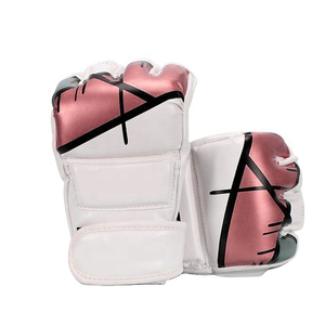 Support de poignet réglable, matériau souple de qualité supérieure, cuir, gants de boxe professionnels pour hommes, gants de MMA durables pour hommes, gants de combat - Product Image 1
