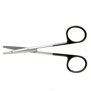 Tijeras de Disección Supercut Kilner Ragnel de Acero Inoxidable OEM de Alta Calidad con Recubrimiento de Polvo Negro y Anillas para los Dedos, Tijeras Quirúrgicas - Product Image 5