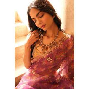 Temple Style Fashionable Temple Jewellery <b>Necklace</b> <b>Set</b> Crafted In 925 Sterling <b>Silver</b> With Traditional Gold Plating - Product Image 4