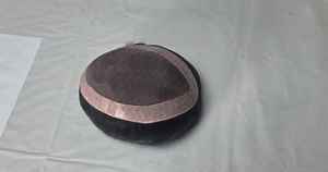 Taz วิกผมอินเดียแบบเชมมี่สำหรับผู้ชายวิกผมเบสแบบโมโนและผมปลอม-นุ่มน้ำหนักเบาเป็นมิตรกับสิ่งแวดล้อม - Product Image 4