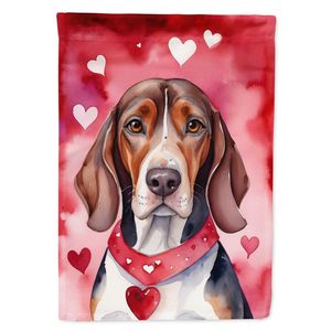 American English Coonhound My <b>Valentine</b> Garden Flag Multicolor Mailbox <b>Decorative</b> Yard Banner for Patio Artwork Flower Beds - Product Image 1