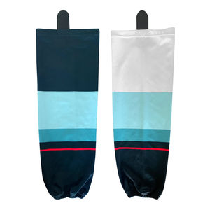 Chaussettes de hockey sur glace professionnelles pour l'entraînement et les matchs, maille haute densité, séchage rapide, respirantes, écologiques, durables, polyester/coton - Product Image 1