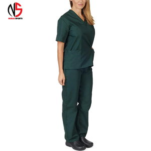 Tenues d'infirmières professionnelles à col en V, dernières conceptions personnalisées OEM/ODM, uniformes d'hôpital chez NURAK 2026 - Product Image 3